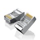 UGREEN Ethernet RJ45 метален конектор, 8P/8C, Cat.6, UTP (10бр.)