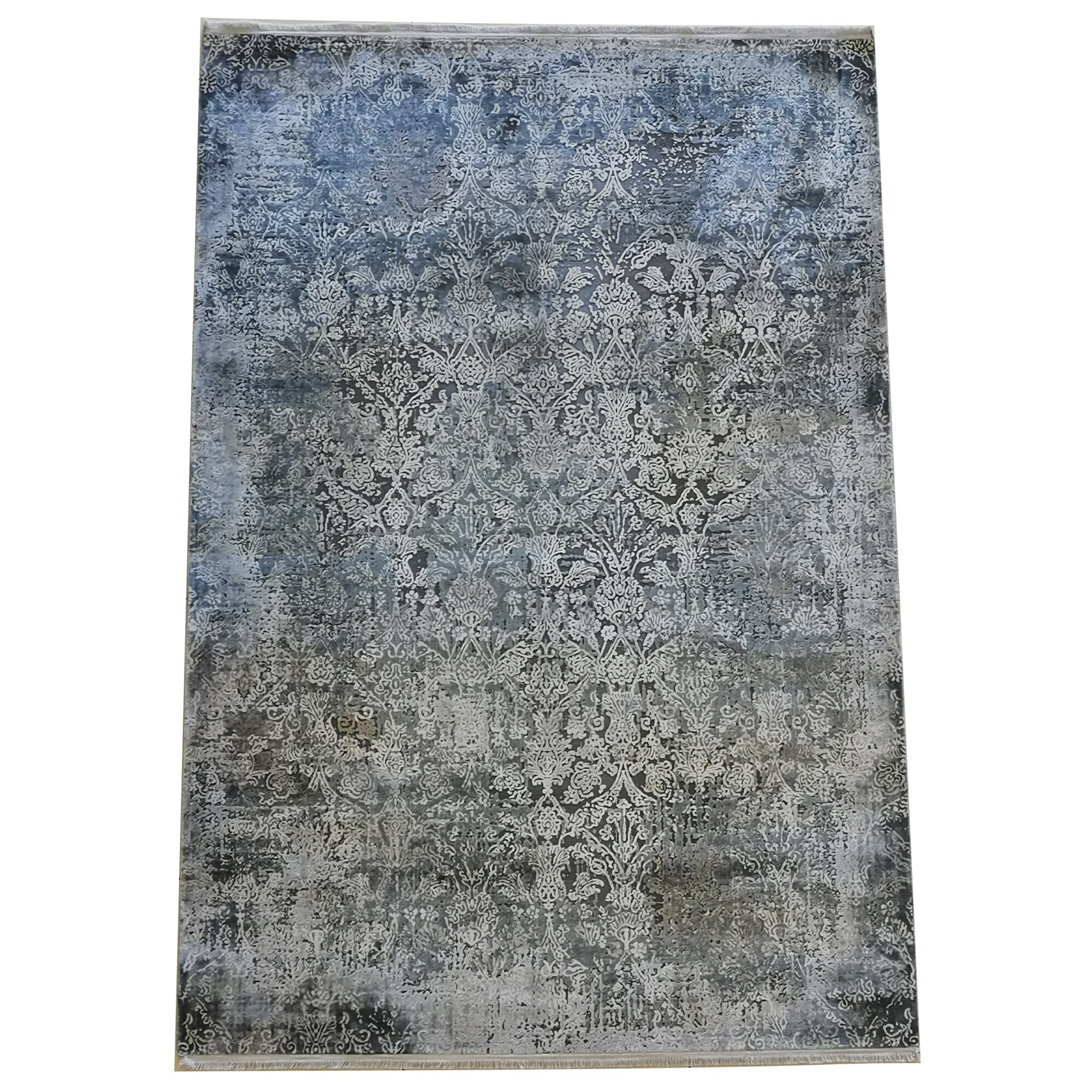 Covor Cornelia 16670A K. Grey /Cream, 160x230cm, 40% Acril, 60 % Bamboo,2000000 puncte/mp, modern, 7 mm inaltime fir