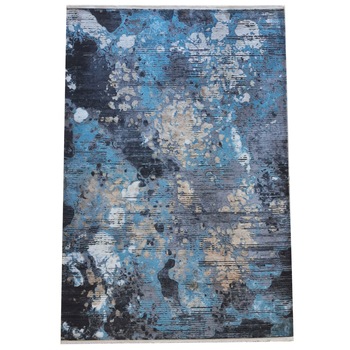 Covoare Cornelia 17822B D Grey/ Blue, 160X230, fire acrilice, 2000000 puncte/mp, modern, culori vibrante, 7mm inaltime fir Covoare Cornelia 17822B D Grey/ Blue, 160X230, fire acrilice, 2000000 puncte/mp, modern, culori vibrante, 7mm inaltime fir