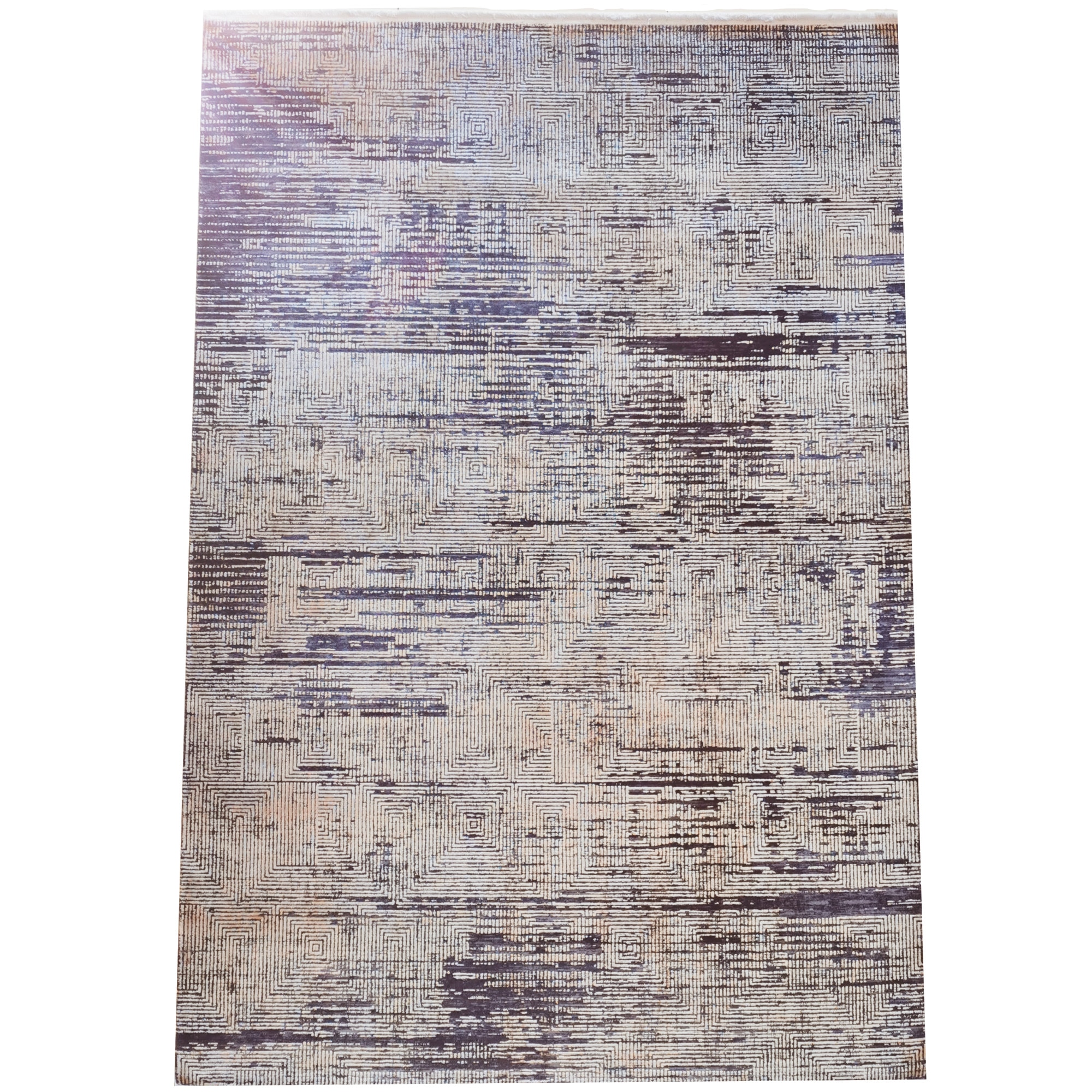 Covoare Cornelia 17829A D. Grey/ Black, 160X230, fire acrilice, 2000000 puncte/mp, modern, culori pastelate, 7mm inaltime fir