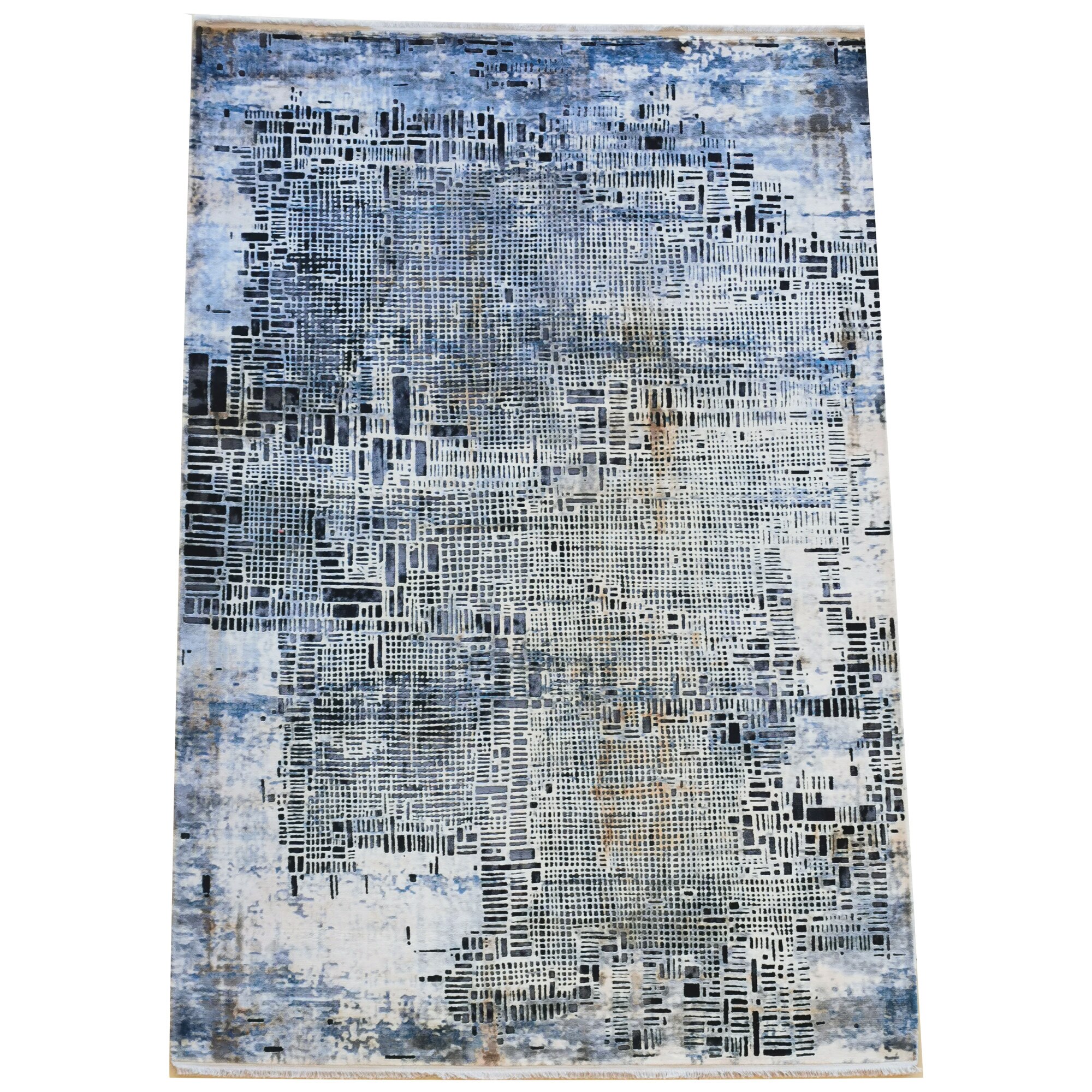 Covoare Cornelia 17732A Cream/ A. Grey 160X230, fire acrilice, 2000000 puncte/mp, modern, culori vii, 7mm inaltime fir