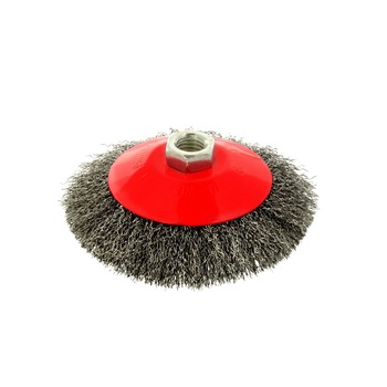 Perie de sarma rotativa 125mm M14, GEKO G00599 Perie de sarma rotativa 125mm M14, GEKO G00599