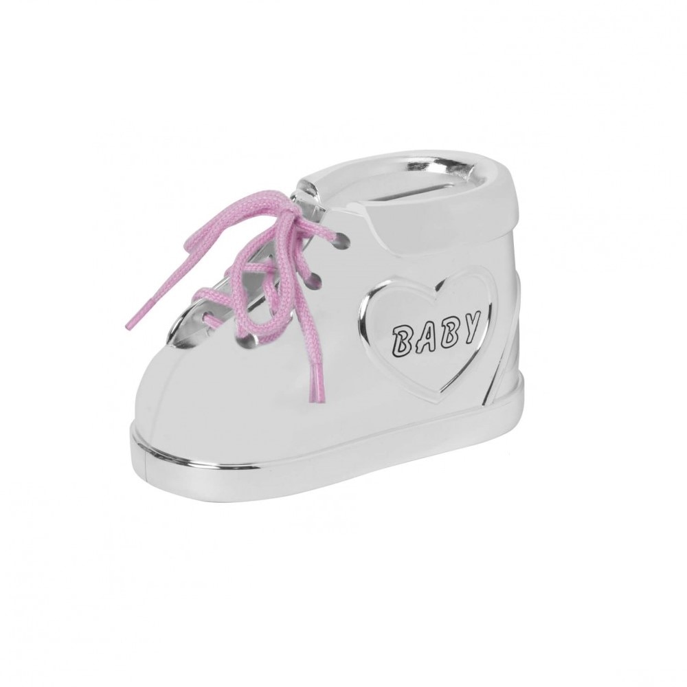 Pusculita argintata botosel cu 2 culori de sireturi, Bambino by Juliana