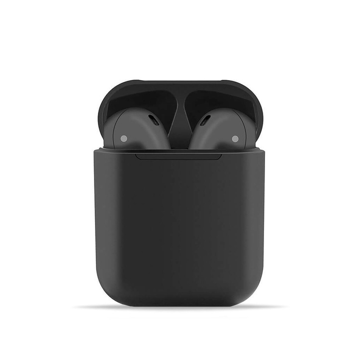 i500 TWS Bluetooth fejhallgató/fülhallgató vezeték nélküli – iOS, Android kompatibilis + töltőtok fekete