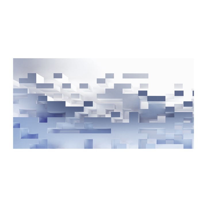 Pictura pe panza, Dimensiune: 140 cm x 70 cm, Decorarea peretilor - Abstractia cuburilor