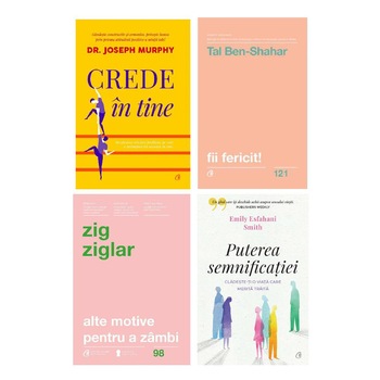 Pachet Fii fericit, 4 carti Pachet Fii fericit, 4 carti