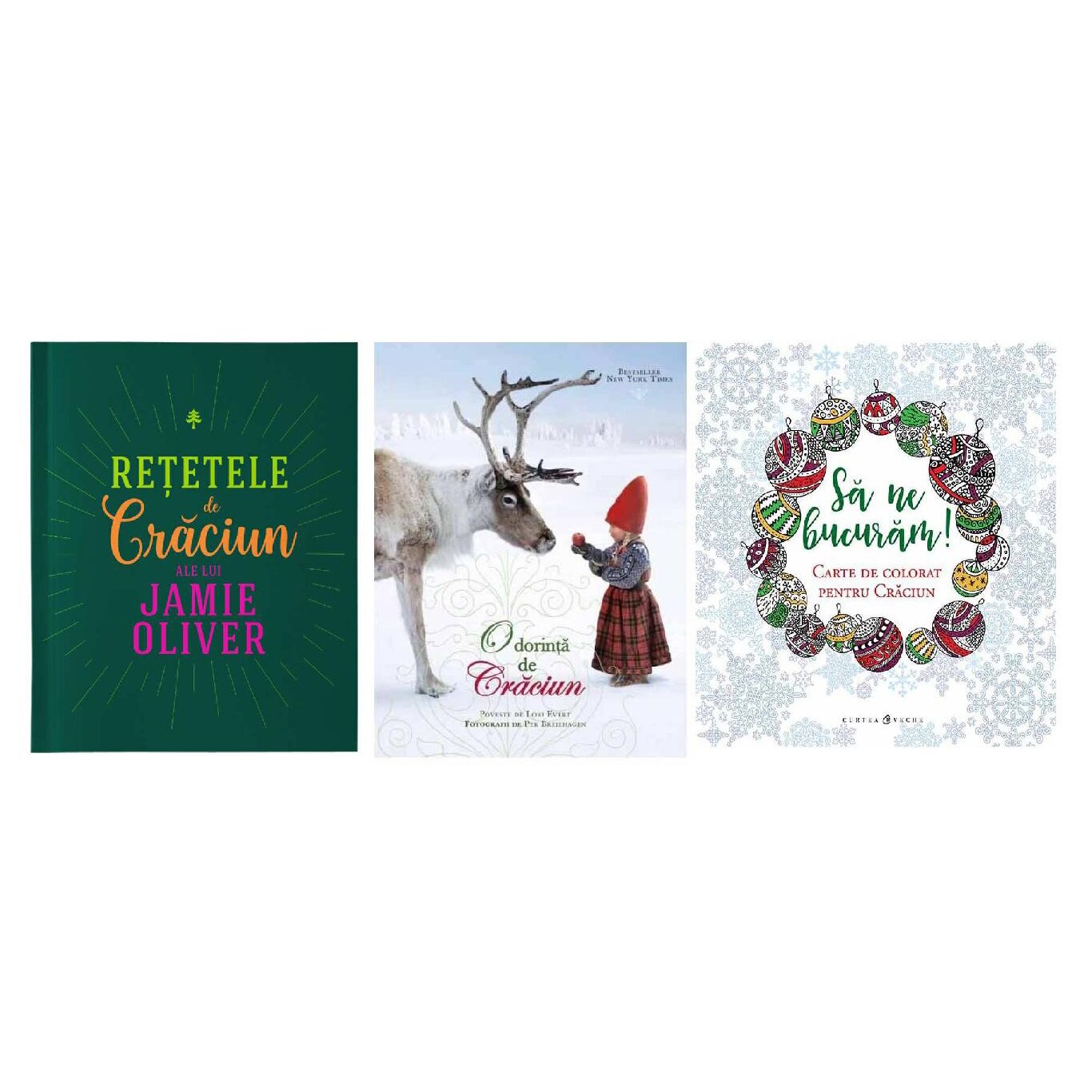 Pachet pentru Craciun, 3 carti