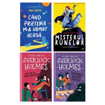 Pachet Sherlock Holmes, 4 carti Pachet Sherlock Holmes, 4 carti