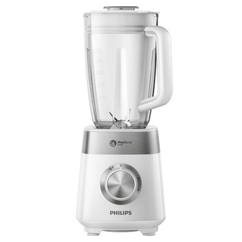 Blender PHILIPS ProBlend Crush HR222400, 2l, 800W, 3 trepte viteza, alb-argintiu Blender PHILIPS ProBlend Crush HR222400, 2l, 800W, 3 trepte viteza, alb-argintiu