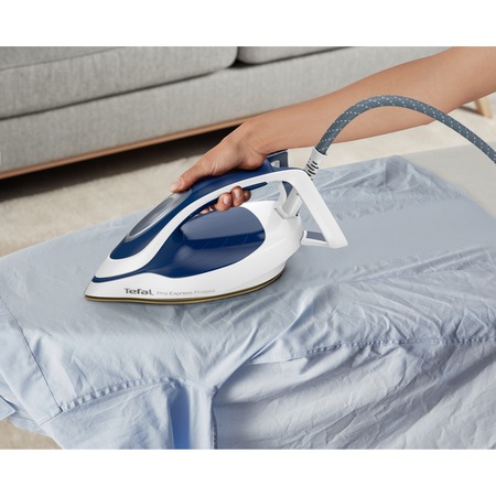 Statie de calcat Tefal ProExpress Protect GV9221E0, 2600W, 7.6 bari, jet de abur 550 g/min, abur variabil 0-140 g/min, talpa Durilium Autoclean, rezervor 1.6L ,albastru