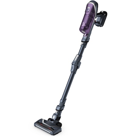 Aspirator vertical ROWENTA X-Force Flex 8.60 Allergy RH9638WO, 44 W, autonomie 35 min, cap de aspirare aqua, iluminare LED, functie BOOST, pachet alergy, albastr&violet