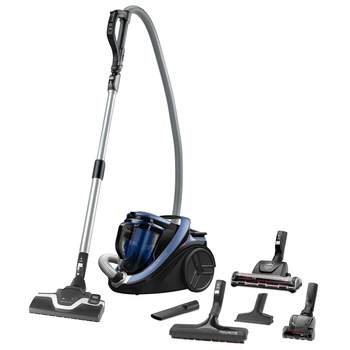 Aspirator fara sac ROWENTA Silence Force Cyclonic 5***** RO7690EA, 550W, motor EffiTech, perie EasyBrush, tehnologie mono-ciclonica, albastru Aspirator fara sac ROWENTA Silence Force Cyclonic 5***** RO7690EA, 550W, motor EffiTech, perie EasyBrush, tehnologie mono-ciclonica, albastru