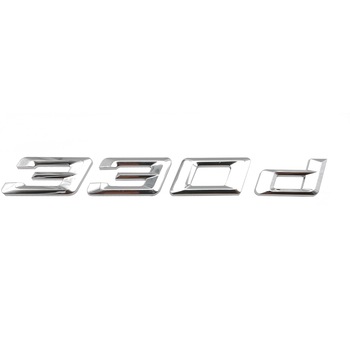 Emblema ABS Portbagaj 330d compatibila BMW Seria 3 E46 E90 F30 Emblema ABS Portbagaj 330d compatibila BMW Seria 3 E46 E90 F30