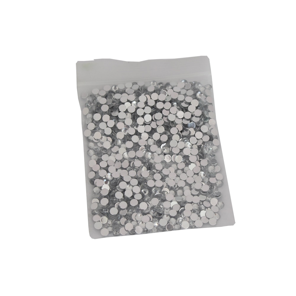 Strasuri acrilice, decoratiune, 4mm, 13 g, Clear, Vivo