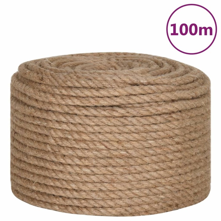 vidaXL 100% juta kötél 10 mm 100 m 91273