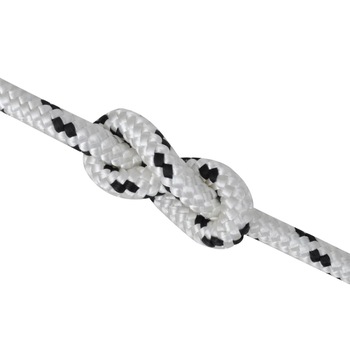 Franghie barca vidaXL, Poliester, 14 mm x 50 m, Alb Franghie barca vidaXL, Poliester, 14 mm x 50 m, Alb