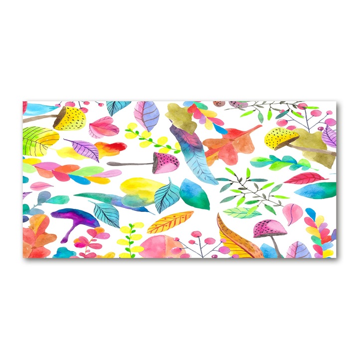 Pictura pe panza, 140 cm x 70 cm, Decorarea peretilor - Model floral