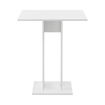 Masa bucatarie Lindesnes W, en.casa, 65 x 65 x 78 cm, PAL cu invelis melaminat, alb forma patrata Masa bucatarie Lindesnes W, en.casa, 65 x 65 x 78 cm, PAL cu invelis melaminat, alb forma patrata
