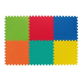 Saltea pentru copii tip puzzle, 6 bucati, fiecare cu dimensiunea de 46x46 cm, grosime 1.2 cm, multicolor Saltea pentru copii tip puzzle, 6 bucati, fiecare cu dimensiunea de 46x46 cm, grosime 1.2 cm, multicolor