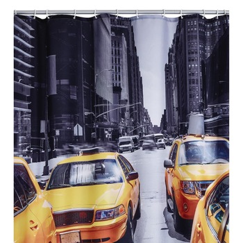 Perdea de dus cu imprimeu New York RIDDER, Poliester, 180 x 200 cm Multicolour Perdea de dus cu imprimeu New York RIDDER, Poliester, 180 x 200 cm Multicolour