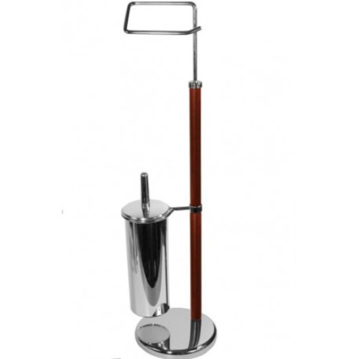 Suport pentru hartie igienica si perie WC 76.00 cm x 19.00 cm x 19.00 cm AWD02070170