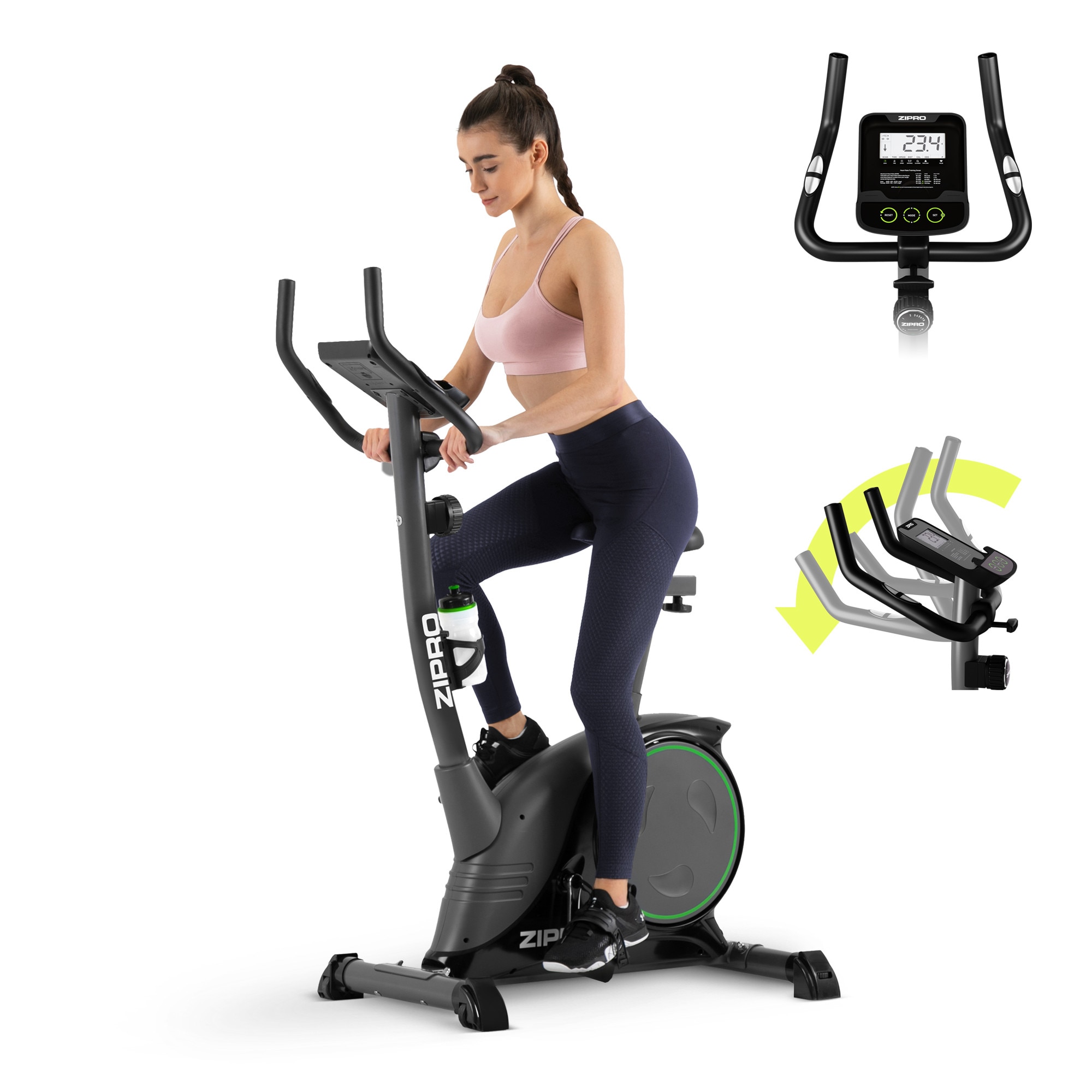 Bicicleta fitness Zipro Nitro, Volanta 8kg, Greutate maxima