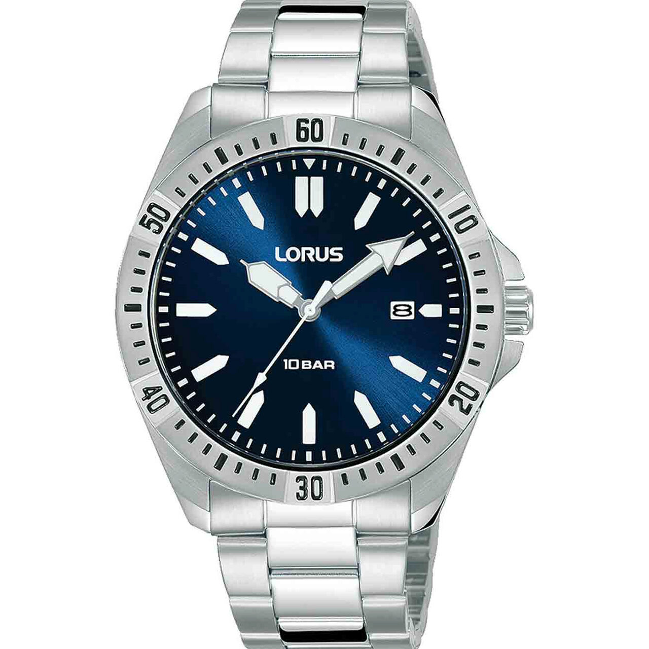 Ceas barbatesc Lorus RH939MX9, Quartz, 40mm, 10ATM, Argintiu