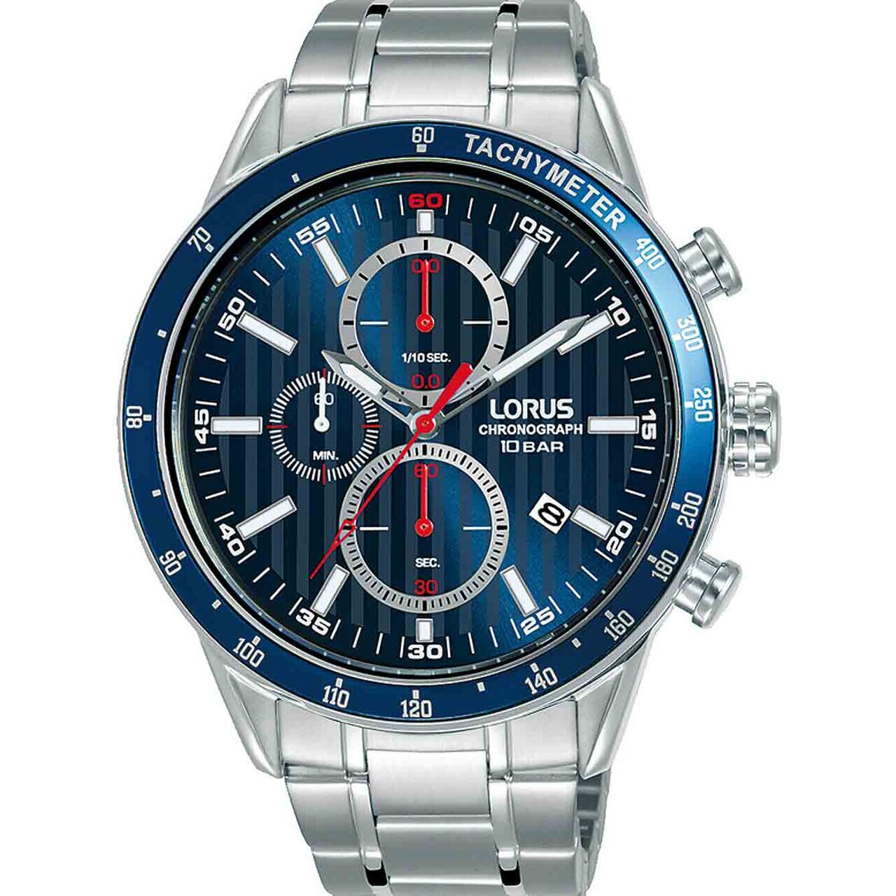 Ceas barbatesc Lorus RM329GX9, Quartz, 45mm, 10ATM, Argintiu