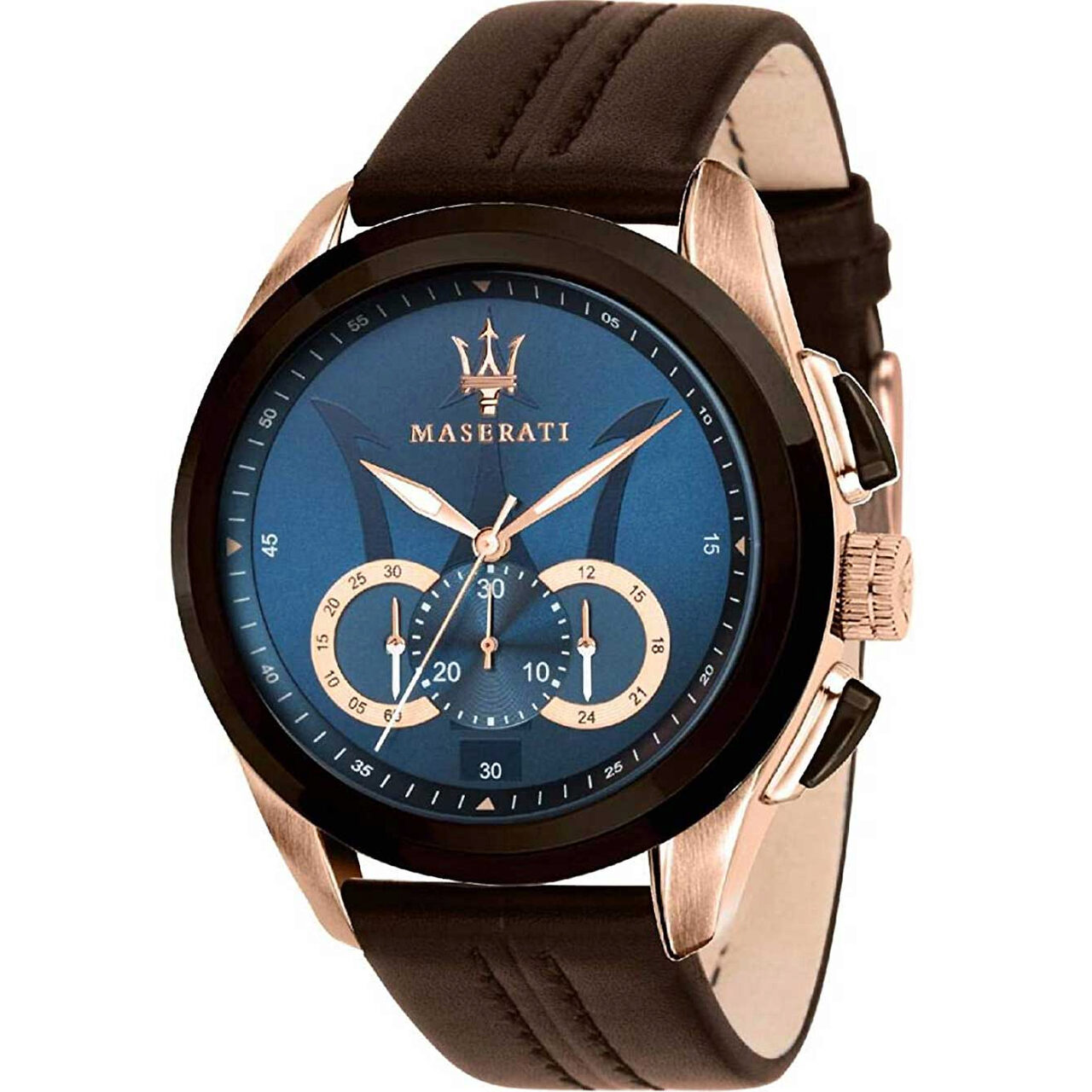 Ceas barbatesc Maserati R8871612024, Quartz, 45mm, 10ATM, Auriu