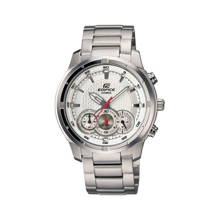 Мъжки часовник Casio Edifice, неръждаема стомана, сребро, хронограф