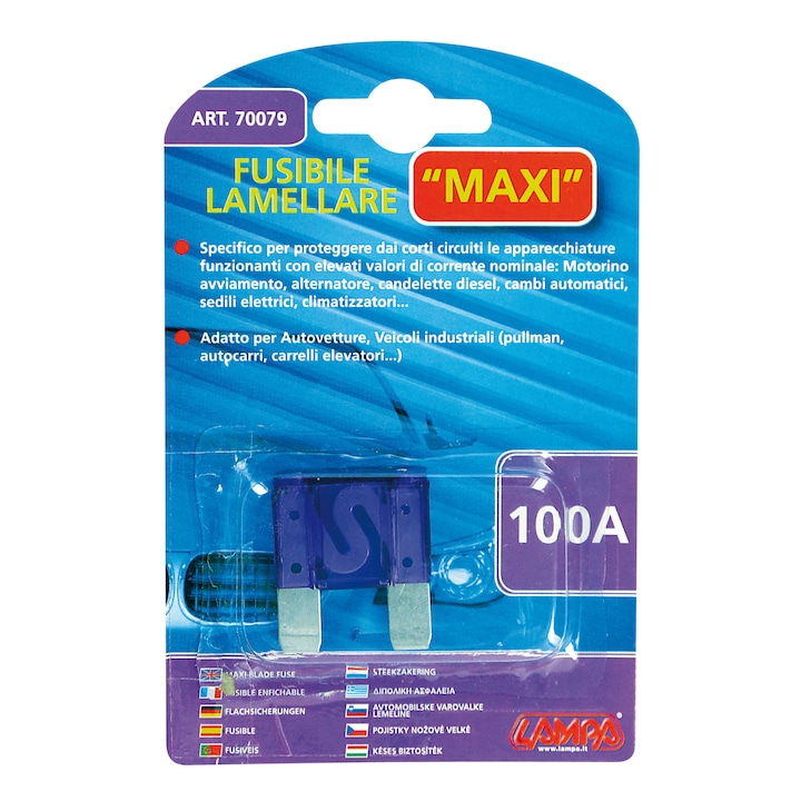 Maxi lapos biztosíték - 100A