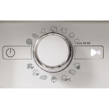 Masina de spalat rufe incorporabila Whirlpool BIWMWG81484EEU, 8kg, 1400 RPM, Clasa A+++,Tehnologia al 6-lea Simt, Motor Inverter, Fresh Care, Alb