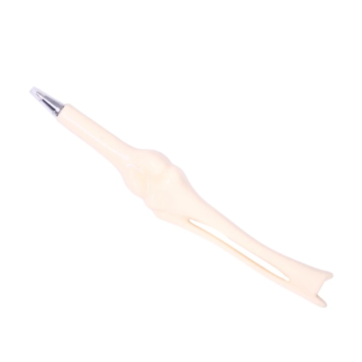 Pix in forma de os - femur, tibie, peroneu, bej, mina albastra