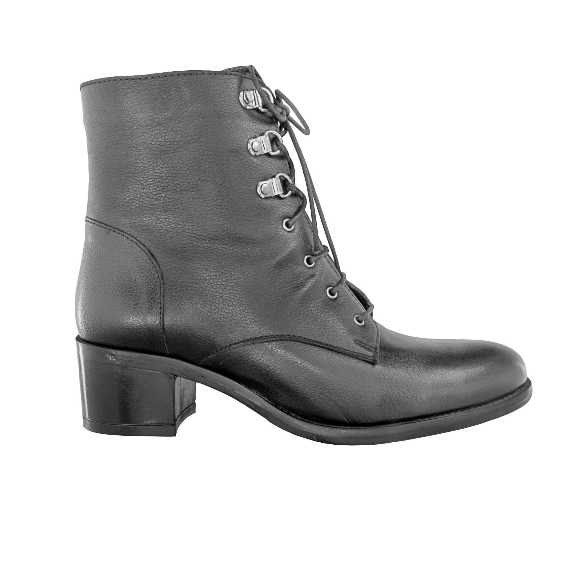 Ghete dama piele naturala casual 2607, Negru