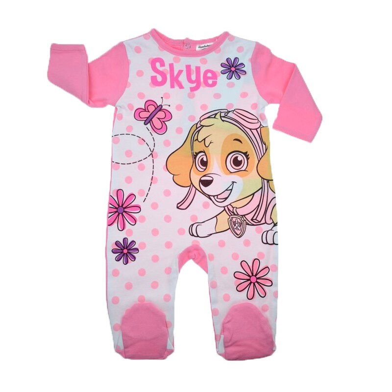 Salopeta cu maneca lunga pentru fete Sun City Paw Patrol RH0339, Roz, 68 cm