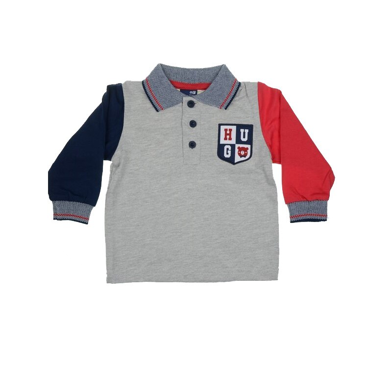 Bluza cu maneca lunga pentru baieti GT 7860G, Gri