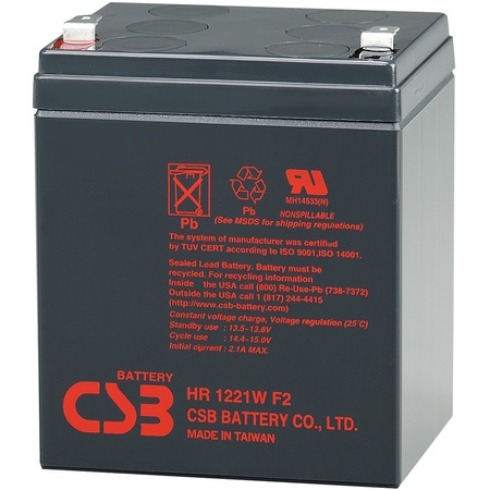 Акумулатор UPS CSB HR 1221W F2, 12V, 5.1Ah - eMAG.bg
