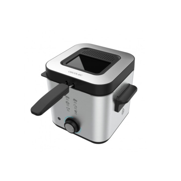 Фритюрник Cecotec CleanFry Infinity 1500, Капацитет 1.5 л, Мощност 900 W, Температура до 190 ºC