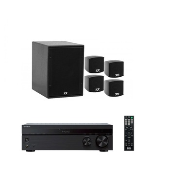 Sistem Audio Sony STR-DH190 200w cu Bluetooth, 4 sateliti un bass negru Sistem Audio Sony STR-DH190 200w cu Bluetooth, 4 sateliti un bass negru