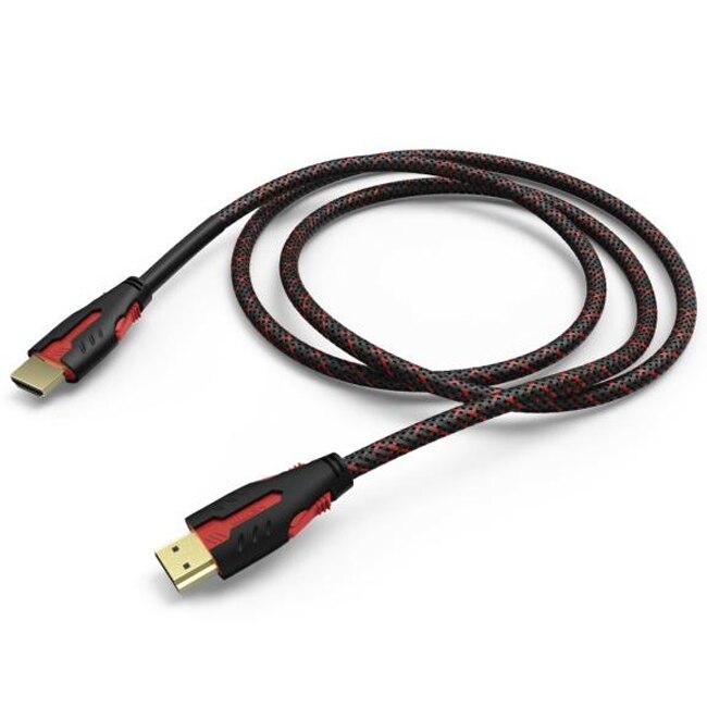 Cablu HDMI Hama 115419, placat aur, 10.2Gbit/s, 2m, ecranat, Negru