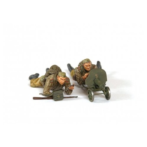 Macheta Militara Zvezda Soviet Machine Guns Crew 1943-1945 set 4buc 1:35 ZVEZ 3584