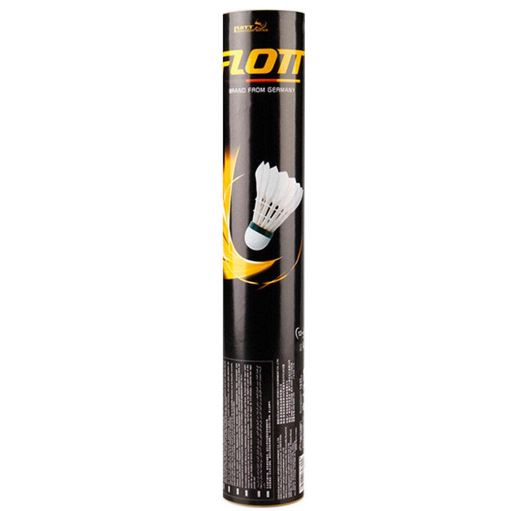 Set 12 Fluturasi badminton din pene FLOTT®, FBD0600