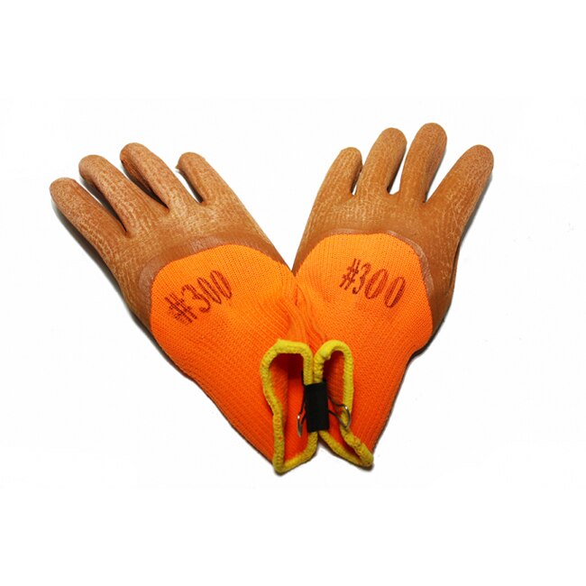 Manusi de protectie din material textil si cauciuc, Micul Fermier, culoare Portocaliu