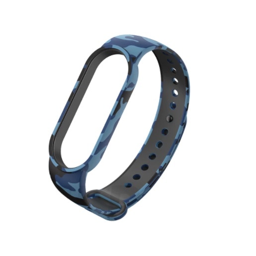 Bratara din silicon, compatibil Xiaomi Mi Band 5, Albastru Blue Army