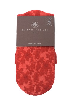 Sosete din colectia de lux din dantela catifelata Extravagante Michelle Sarah Borghi Rosu Masura Unica Sosete din colectia de lux din dantela catifelata Extravagante Michelle Sarah Borghi Rosu Masura Unica