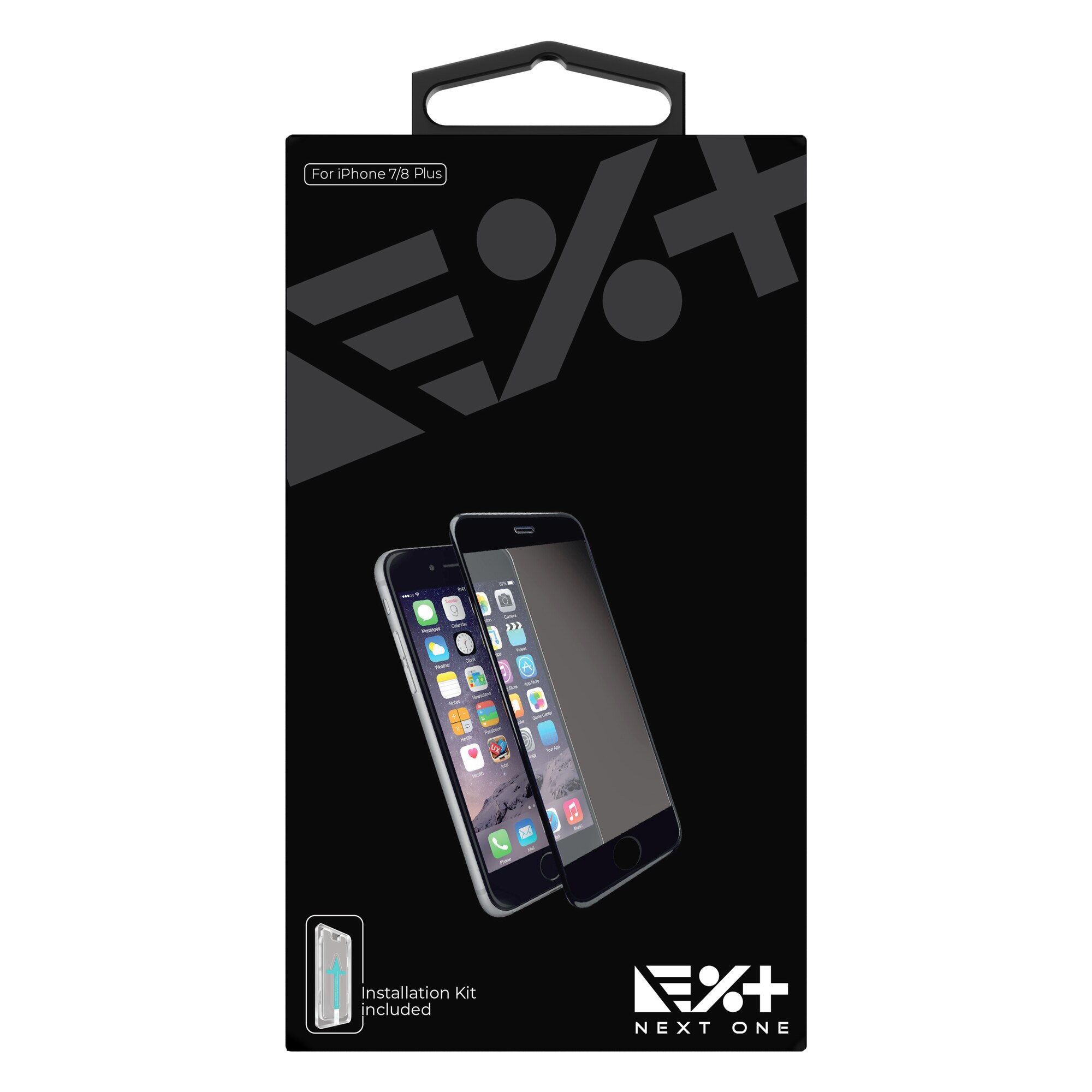 Folie de protectie din sticla 3D NEXT ONE pentru iPhone 7 Plus /8 Plus - Neagra