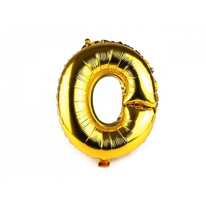 Фолиев балон със златна буква "О".