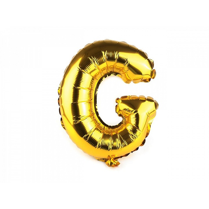 Фолиев балон със златна буква "G".