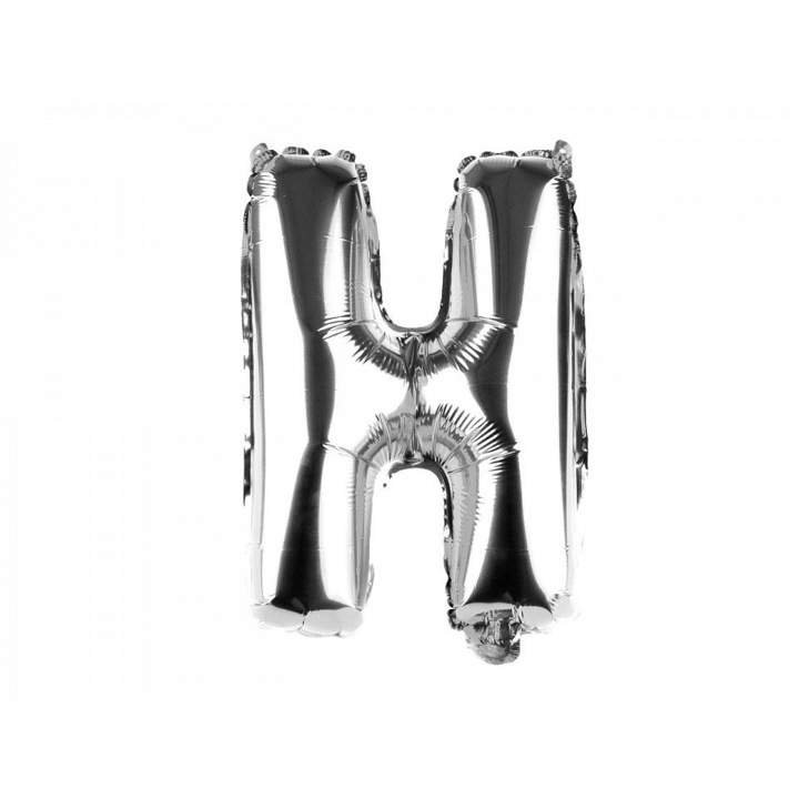 Фолиев балон буква "Н" сребриста