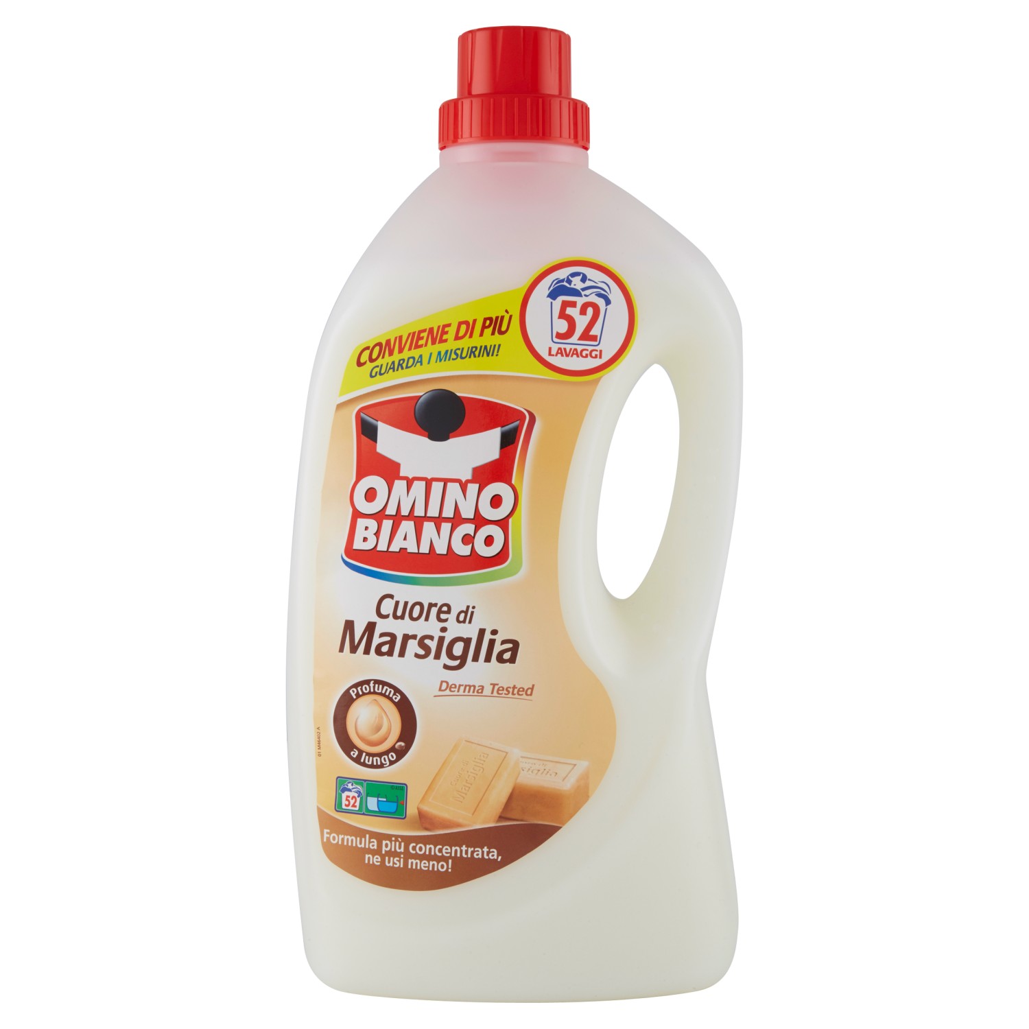 Detergent rufe lichid Omino Bianco marsiglia 52 spalari 2.6l